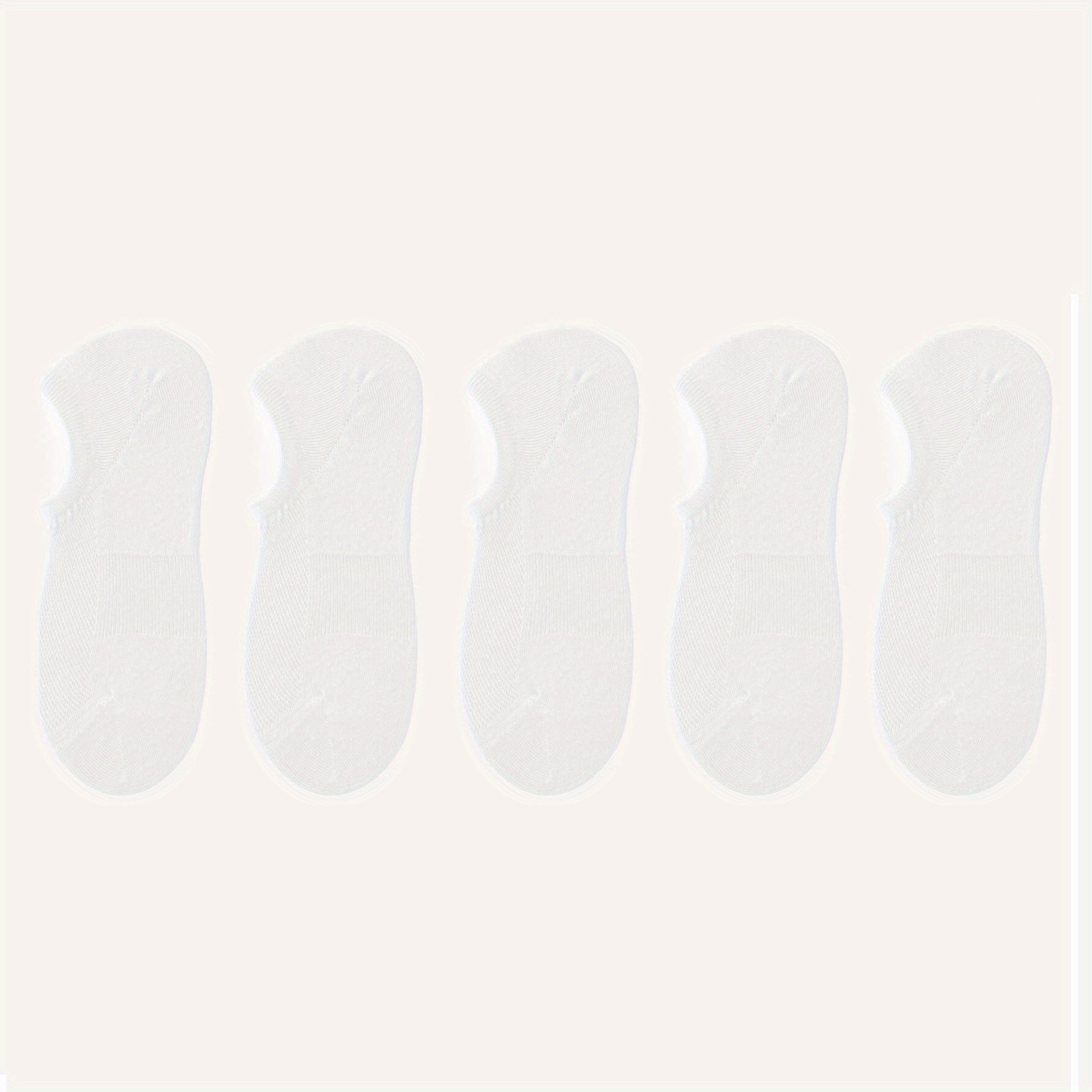 5 Pairs Women's Low Cut Ankle Socks Soft & Lightweight Solid Colors