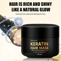 Professional Keratin Hair Mask Deep Conditioner for All Hair Types