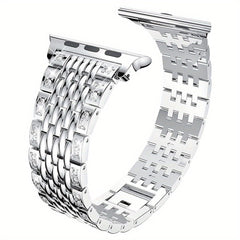 Metal Rhinestone Bracelet Band for I Watch 5 4 3 42mm 46mm Pro Active 2