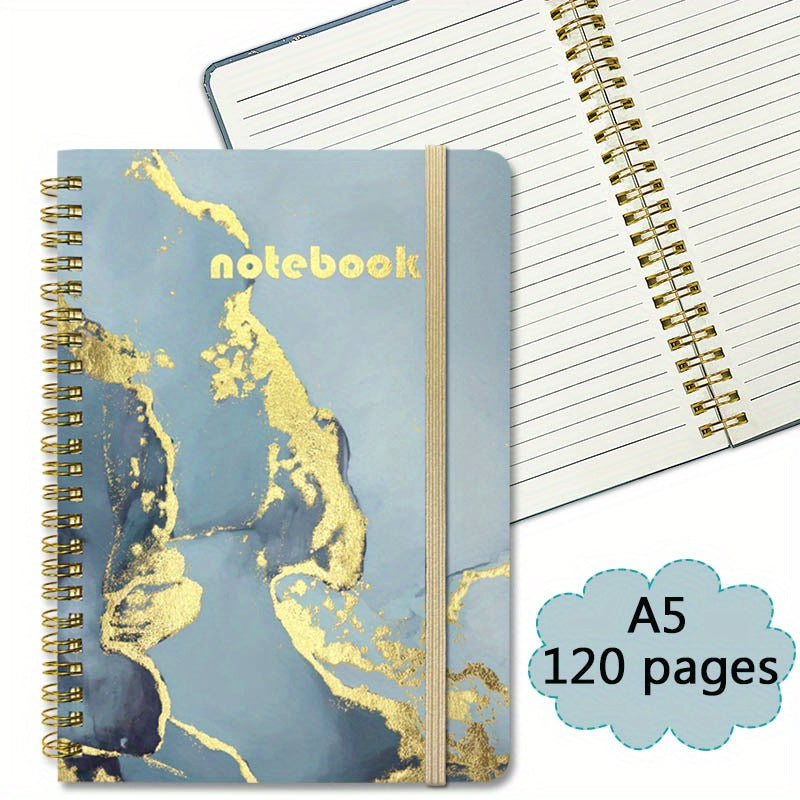 Marble Pattern Spiral Coil Notebook 120 Pages