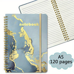 Marble Pattern Spiral Coil Notebook 120 Pages