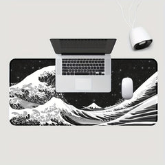 Wave Pattern Extended Gaming Mouse Pad 80x30cm