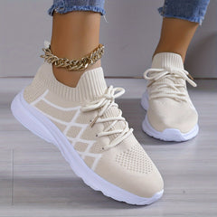 Mesh Breathable Low Top Sneakers Lightweight Running Shoes Women's Footwear