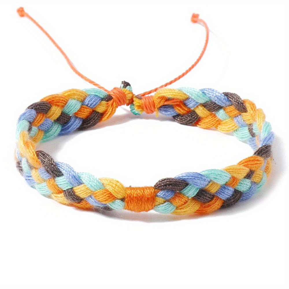 Gradient Braided Friendship Bracelet Summer Beach Ornament