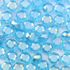 50pcs 5x8mm Colorful Crystal Glass Beads DIY Earrings Bracelet Necklace