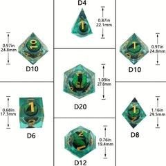 7pcs Resin Dice Set for Large Board Game