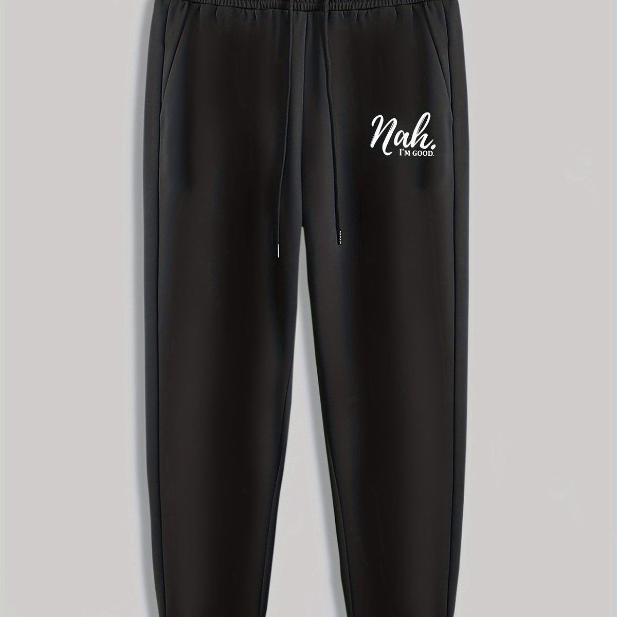 Men's Drawstring Sweatpants Loose Casual Trousers