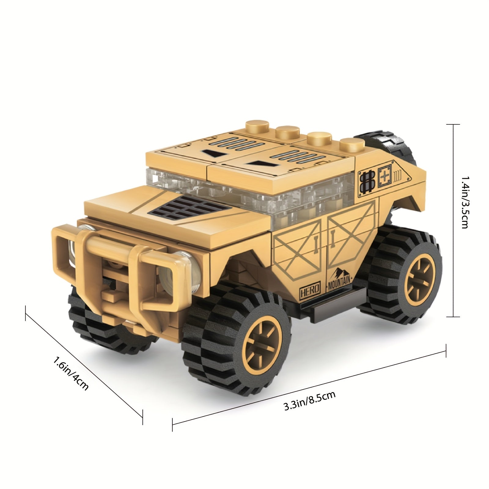 Monster Off Road Vehicle Building Blocks Set - Stacking Skill Training