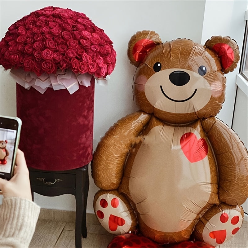 Hug Bear Foil Balloon Party Decoration Cartoon Balloon For Wedding Birthday