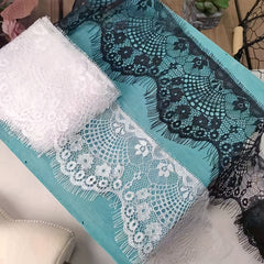 3M French Retro Eyelash Lace Fabric Floral Pattern Skirt Sleeves Underwear DIY