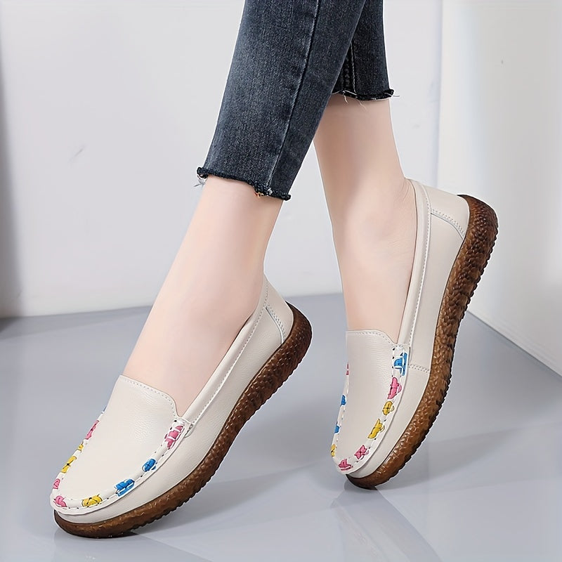 Women's Soft Sole Slip On Loafers Lightweight Walking Flats