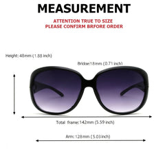 Vintage Oversize Sunglasses Women UV400 Ladies Shades