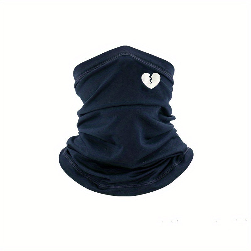 Broken Heart Print Mask Unisex Windproof Neck Gaiter
