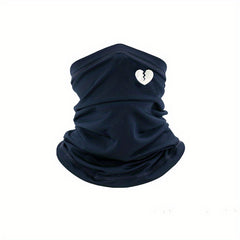 Broken Heart Print Mask Unisex Windproof Neck Gaiter