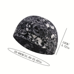 Skull Print Cycling Small Hat Dust-proof Sunshade Breathable Quick-drying Cap