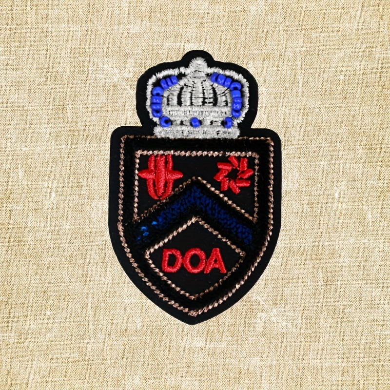 Dark Horseshoe Iron-on Embroidery Patch for Men
