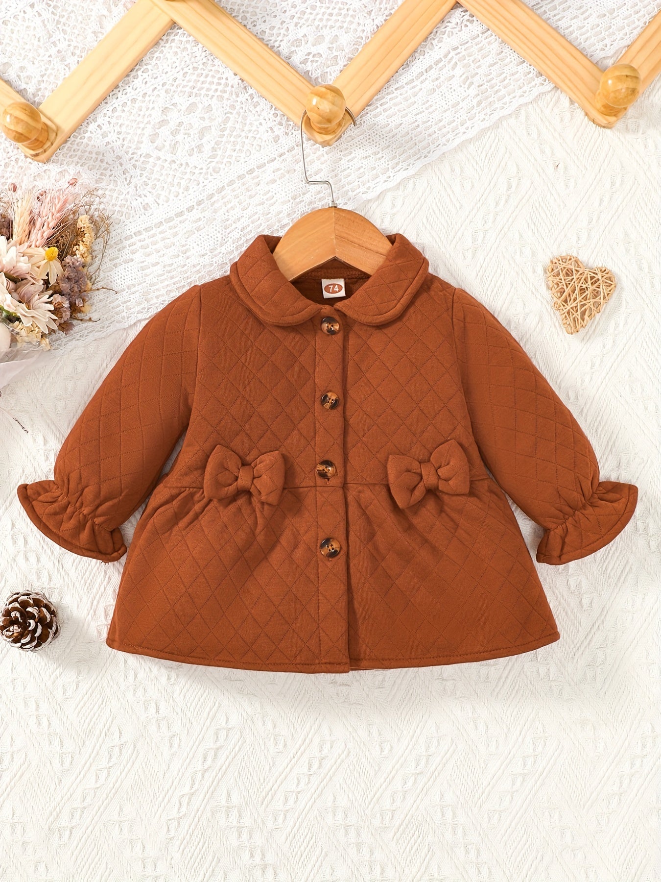 Toddler Baby Girls Ruffle Cuff Outwear Coat