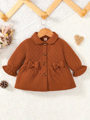 Toddler Baby Girls Ruffle Cuff Outwear Coat