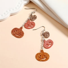 Funny Pumpkin Dangle Earrings Classic Style Jewelry