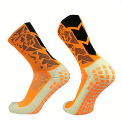 Colorful Pattern Anti-Skid Silicone Football Socks