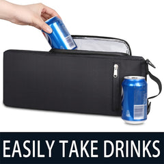 Golf Cooler Bag Soft Insulated Beer Cooler Holds 6 Pack Cans 2 Bottles