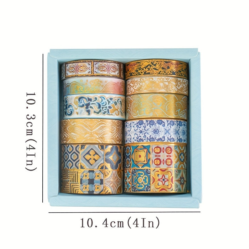 10pcs Washi Tape Set Diy Journal Decoration Stickers