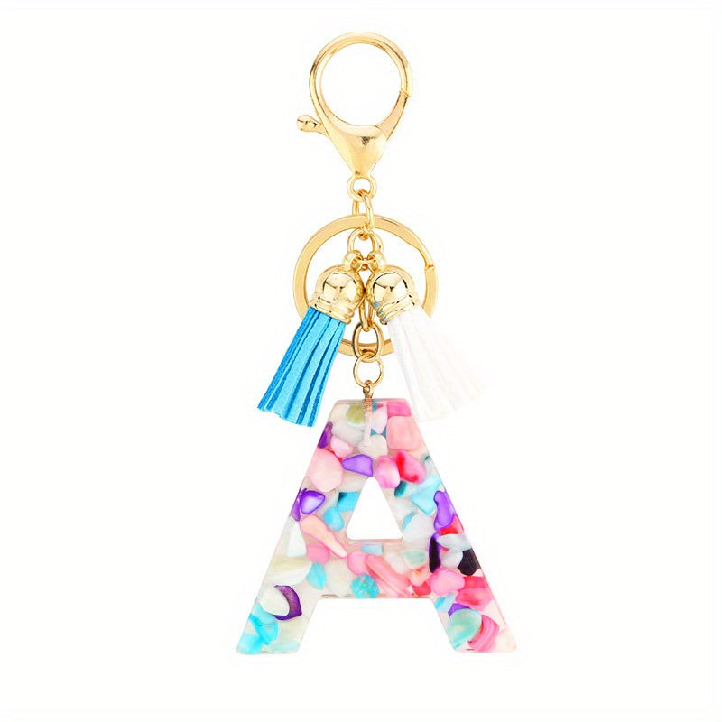 Initial Letter Keychain Alphabet Key Chain Phone Pendant Car Ornament