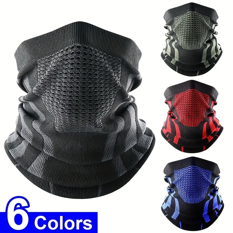 Winter Breathable Thermal Knitted Scarf Faces Cover