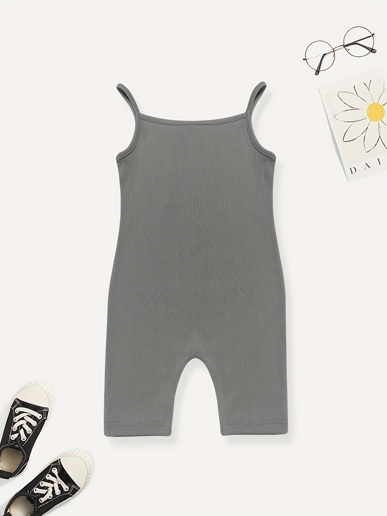 Toddler Girls Letter SUNSHINE Cami Rompers Kids Summer Clothes