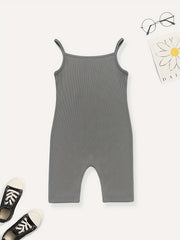 Toddler Girls Letter SUNSHINE Cami Rompers Kids Summer Clothes