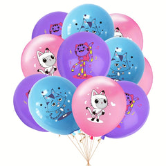 Doll House Birthday Theme Balloon Set with Party Scene Decor