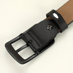 Rectangular Buckle Belt Casual PU Belt Unisex Jeans Pants Belt