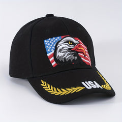 American Flag Eagle Baseball Cap Embroidered Unisex Patriotic Dad Hat