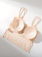 2pcs Lace Cami Tops V Neck Sleeveless Lingerie