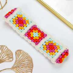 Boho Crochet Elastic Headband Vintage Hair Accessories For Women Girls