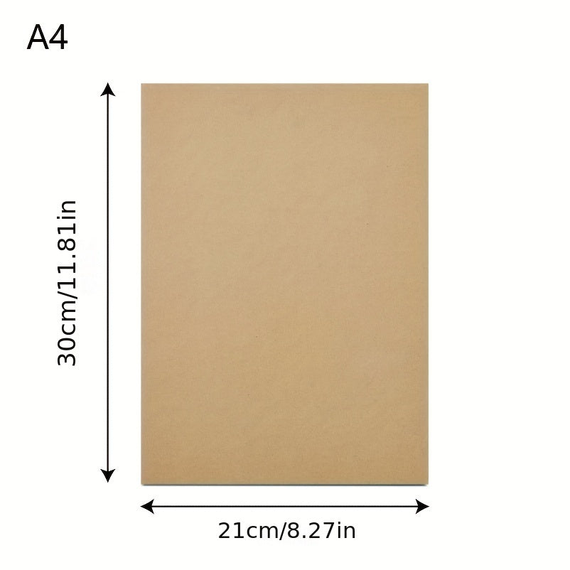 10pcs A4 Corrugated Cardboard Flat Card Paper Inserts For Crafts