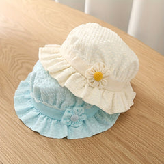 Princess Hats Wide Brim Fisherman Hat for Baby Girls