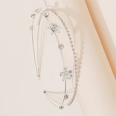 Crystal Bridal Tiaras Crown Zircon Bridal Crown for Weddings Silver