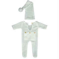 Newborn Photography Rompers Hat Set