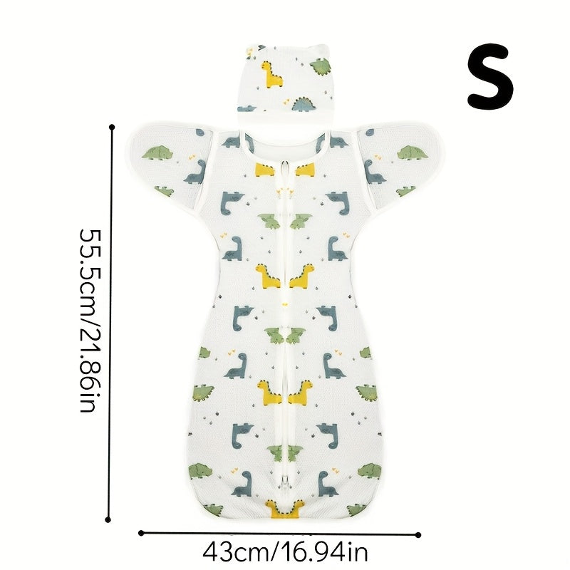 Ultra Soft Infant Sleeping Bag 0-6 Months with Bear Hat