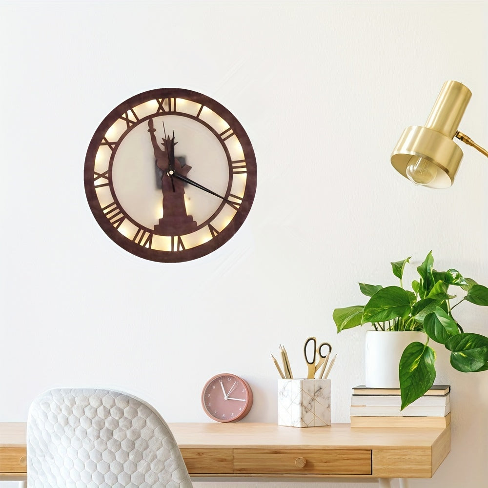 LED Goddess Styling Clock Creative Lamp