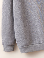Skull Print Sweatshirt Halloween Long Sleeve Casual Sports Sweatshirt