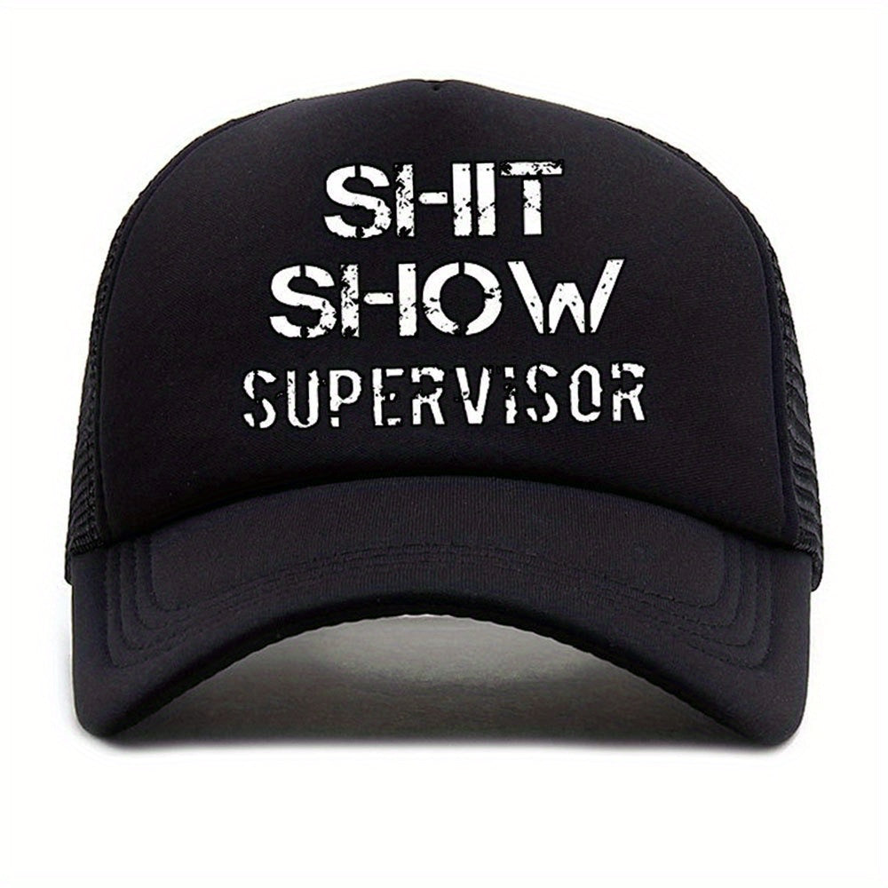 Interesting Words Print Men's Mesh Sun Hat