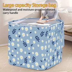 Large Daisy Pattern Storage Bag Clothes Organizer