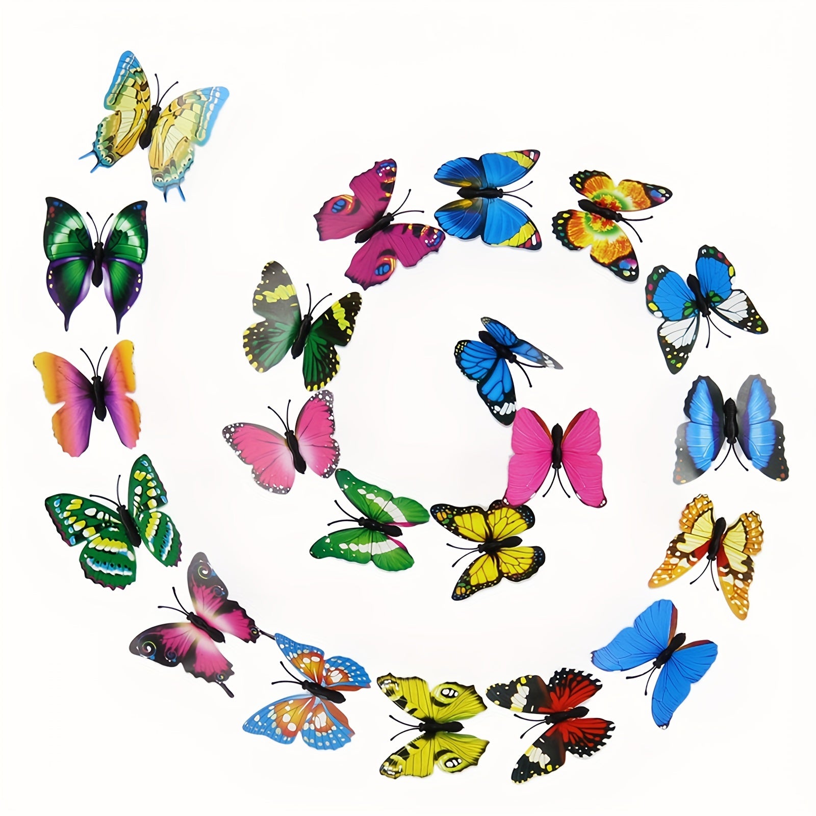 50pcs 3D Butterfly Decor for Home Parties Offices Bedrooms & TV Walls