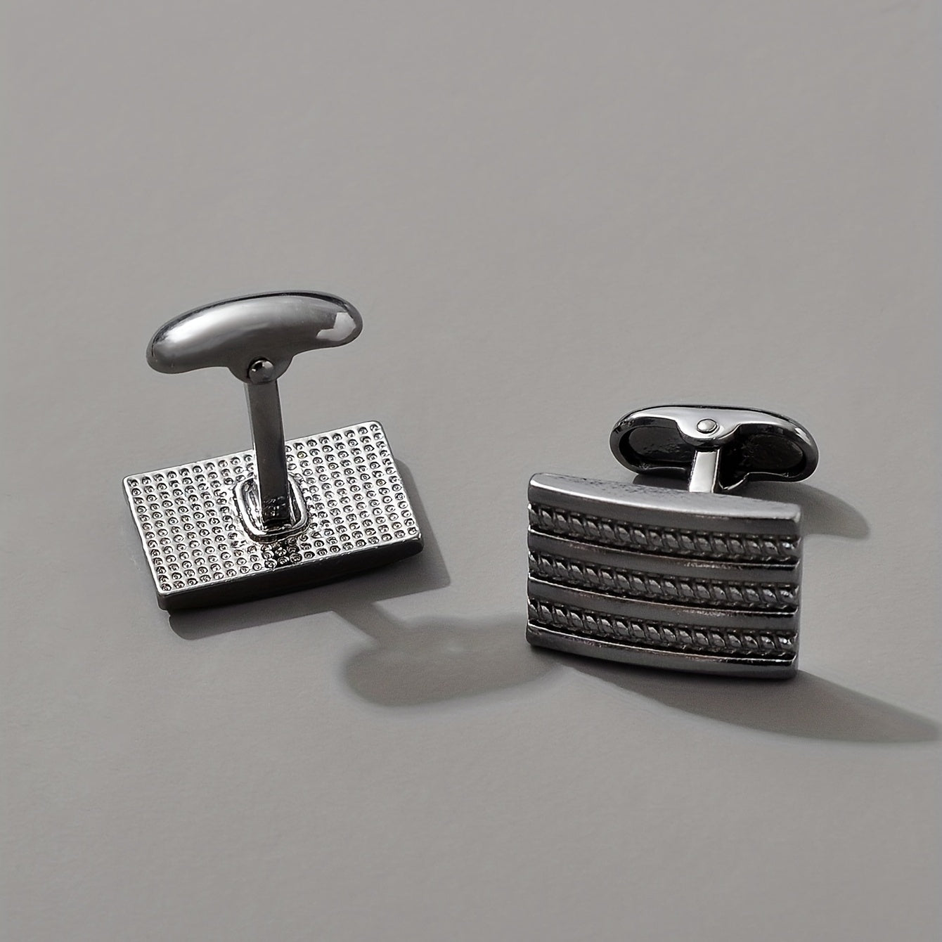 Striped Men's Cufflinks French Business Shirt Sleeve Studs