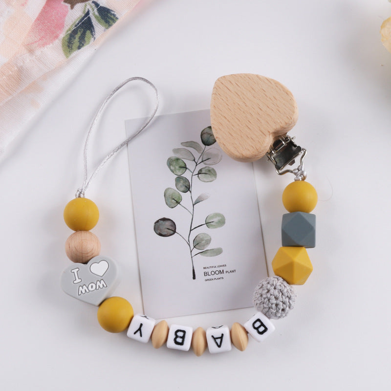 Baby Silicone Daisy Pacifier Chain Anti-drop Chain
