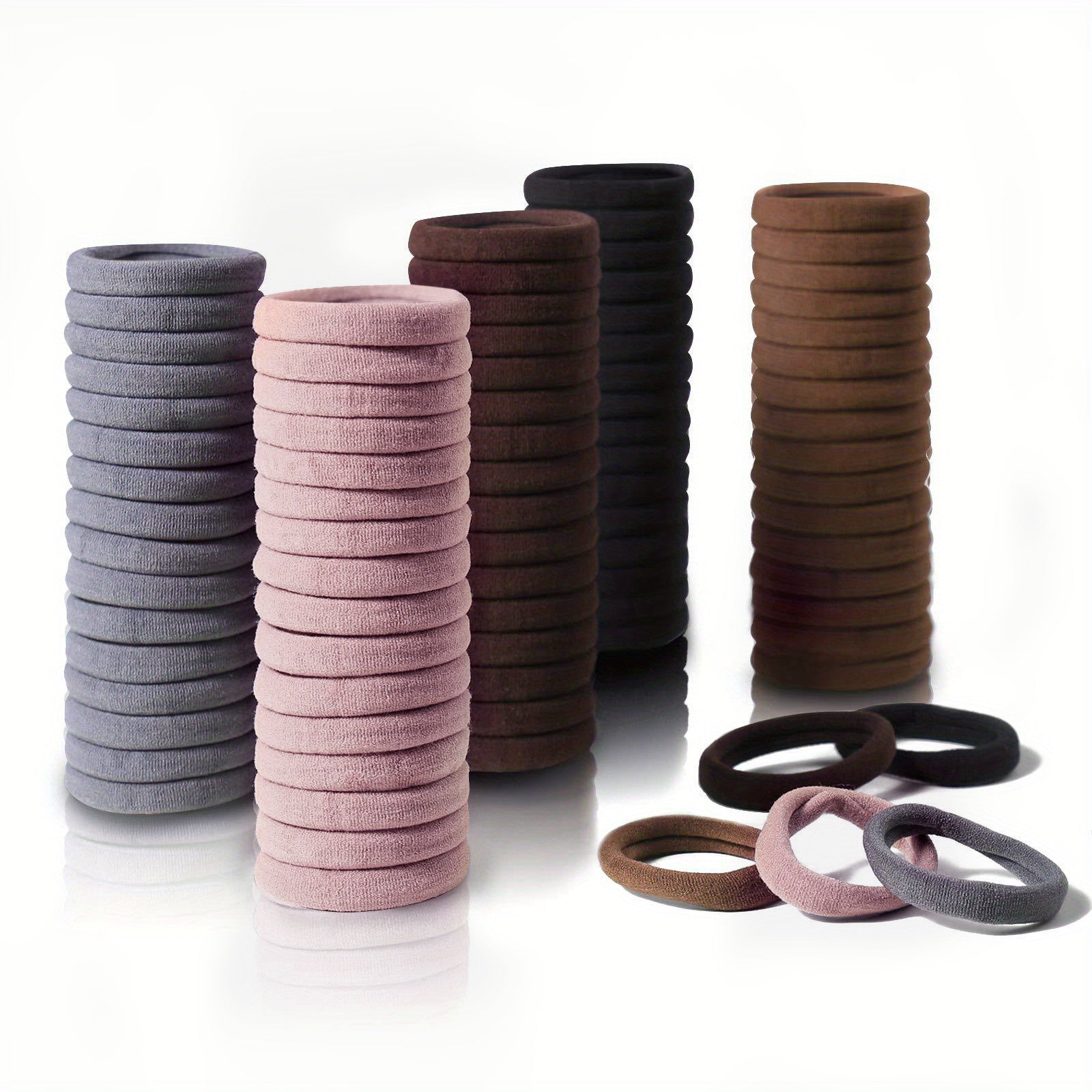 Solid Hair Tie Style Hair Rope Elastic Ponytail Holder Hair Ring Women Girls Hai