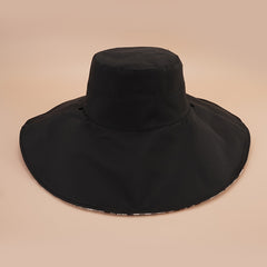 Solid Lightweight Bucket Hat Reversible Wide Brim Sun Hats