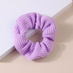 Knit Scrunchies Candy Hair Ties Elastic Ponytail Holders